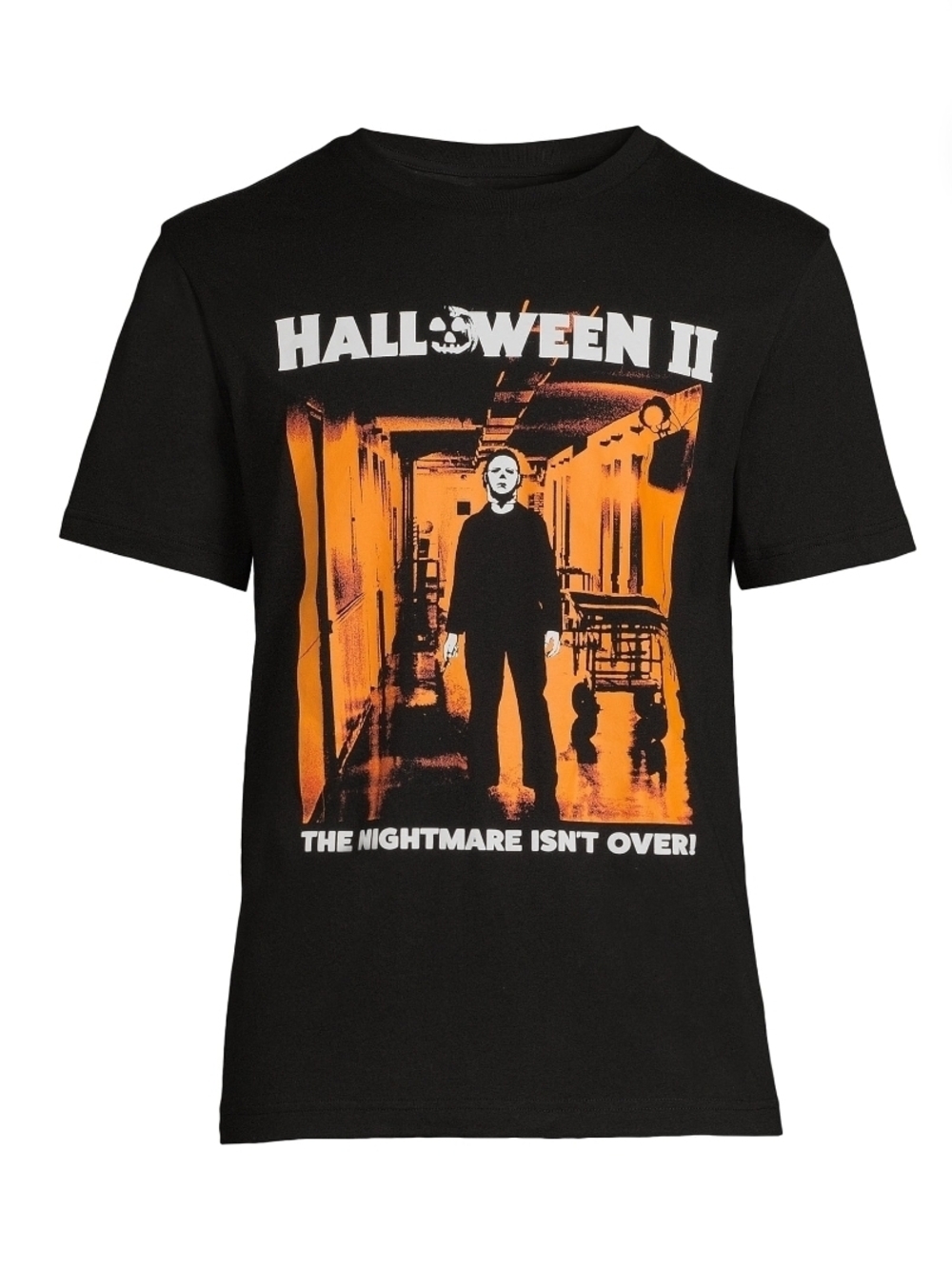 Halloween II NEW Michael Myers Graphic Tee Black Large The Nightmare Is Over